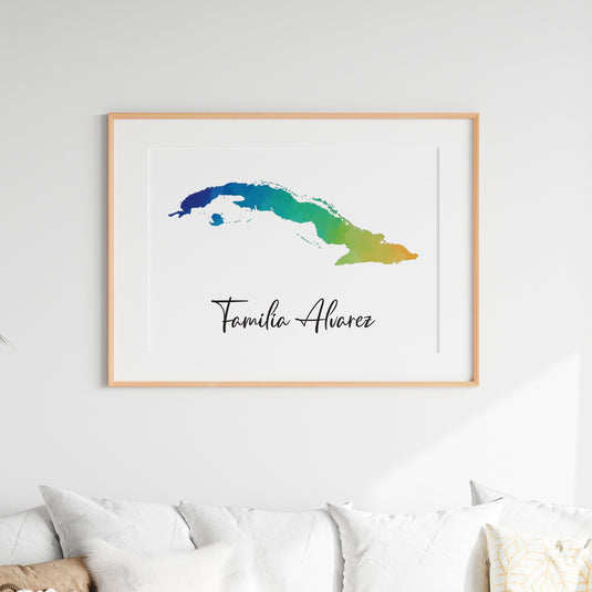 Personalised Single Location Horizontal Print