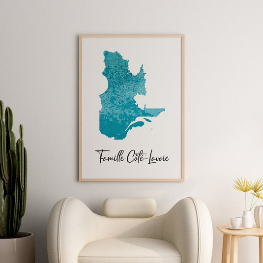 Personalised Single Location Vertical Print
