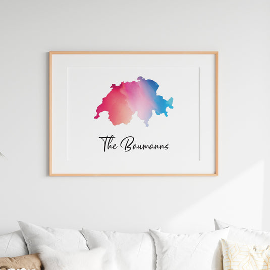 Personalised Single Location Horizontal Print
