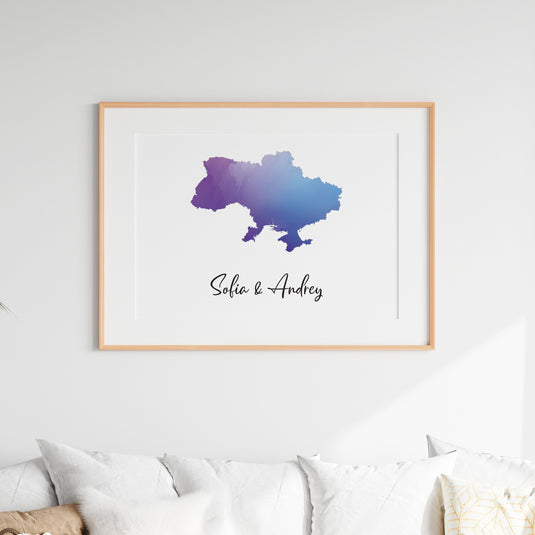 Personalised Single Location Horizontal Print